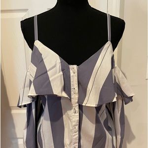 Belle Sky Ladies off the shoulder top… ruffles